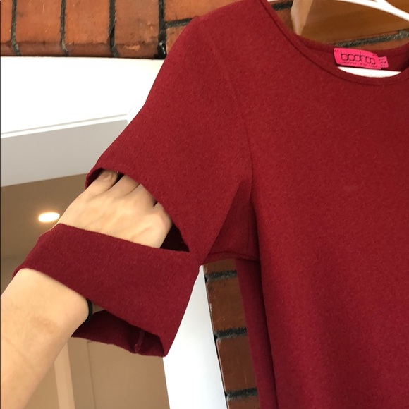 Maroon shift dress - Picture 2 of 3